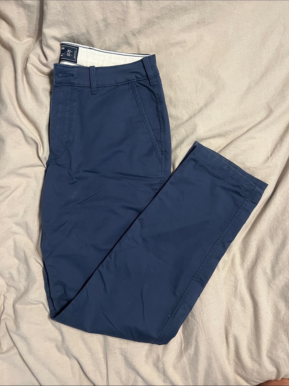 Abercrombie & Fitch Navy Blue Chino Pants